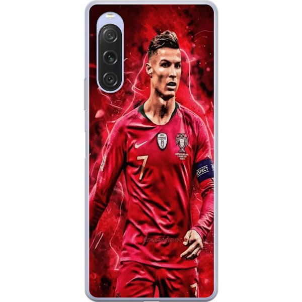 Sony Xperia 10 V Genomskinligt Skal Ronaldo Skills – CR7 Design för Äkta Supporters