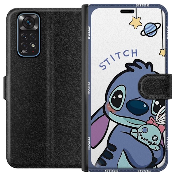 Xiaomi Redmi Note 11 Plånboksfodral Stitch rymden