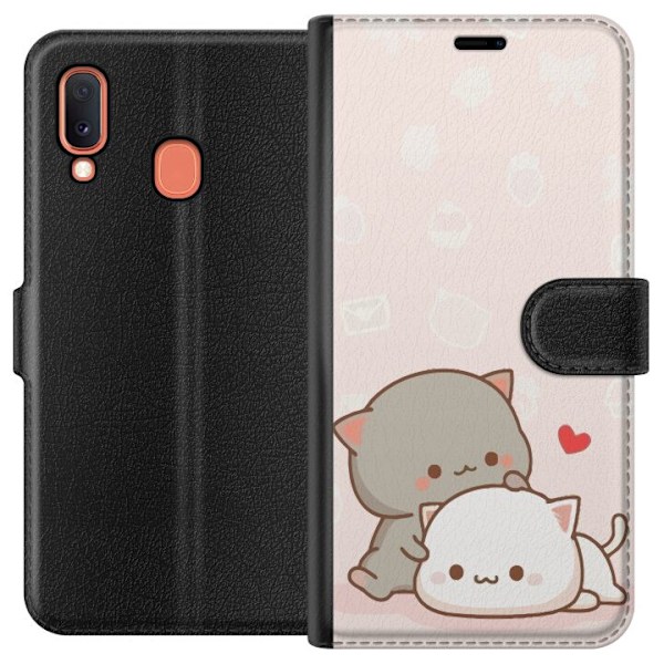 Samsung Galaxy A20e Tegnebogsetui Kawaii