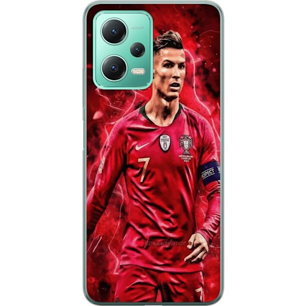 Xiaomi Redmi Note 12 Genomskinligt Skal Ronaldo Skills – CR7 Design för Äkta Supporters