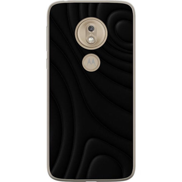 Motorola Moto G7 Play Läpinäkyvä kuori Tummat Aallot