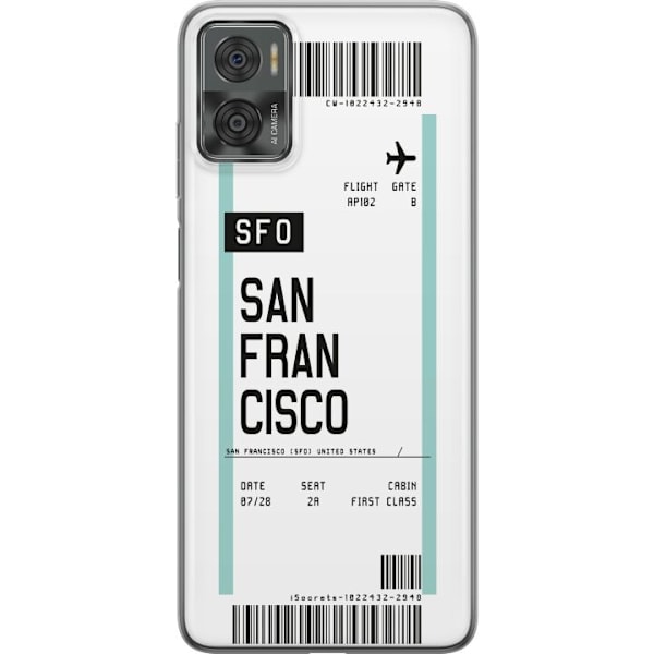 Motorola Moto E22i Gennemsigtig cover San Francisco