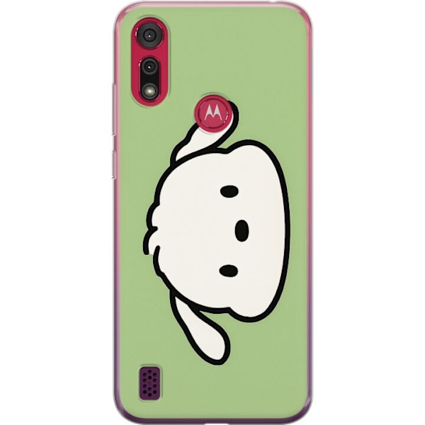 Motorola Moto E6s (2020) Läpinäkyvä kuori Snoopy Flip