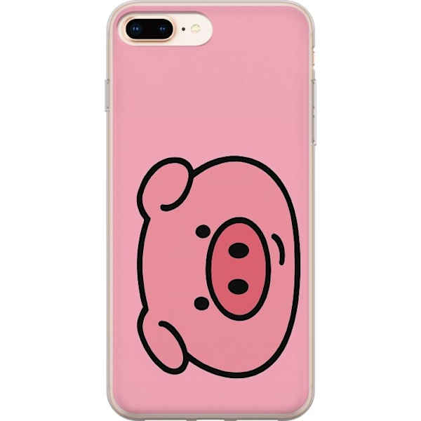 Apple iPhone 7 Plus Läpinäkyvä kuori Kawaii Piggy