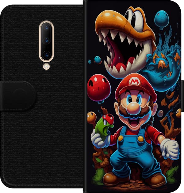 Kompatibelt Lommeboketui til OnePlus 7 Pro Mario og venner
