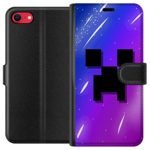 Kompatibelt Plånboksfodral till Apple iPhone SE (2022) Minecraft