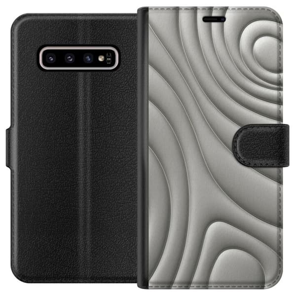 Kompatibelt Lommeboketui til Samsung Galaxy S10+ Sylversjøer