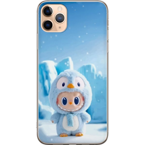 Apple iPhone 11 Pro Max Läpinäkyvä kuori musta ritari fortnite