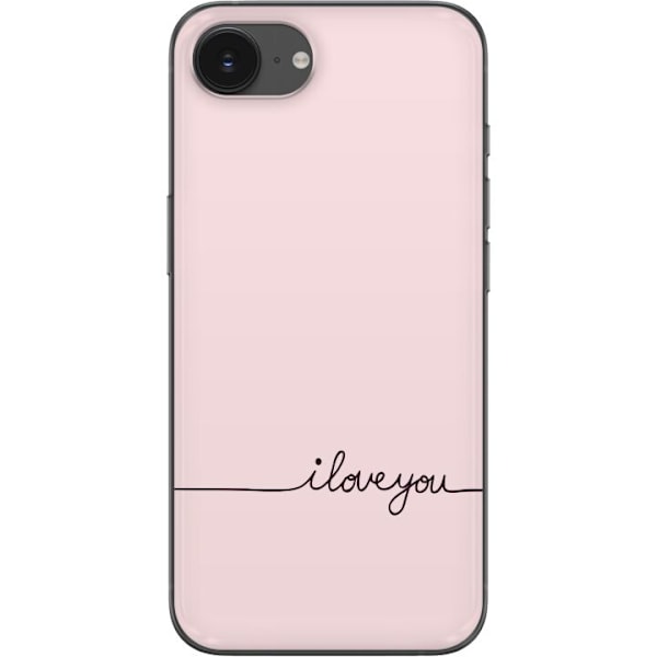 Apple iPhone 16e Gennemsigtig cover Jeg Elsker Dig