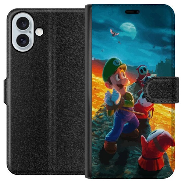 Apple iPhone 16 Plus Tegnebogsetui Super Mario Bros