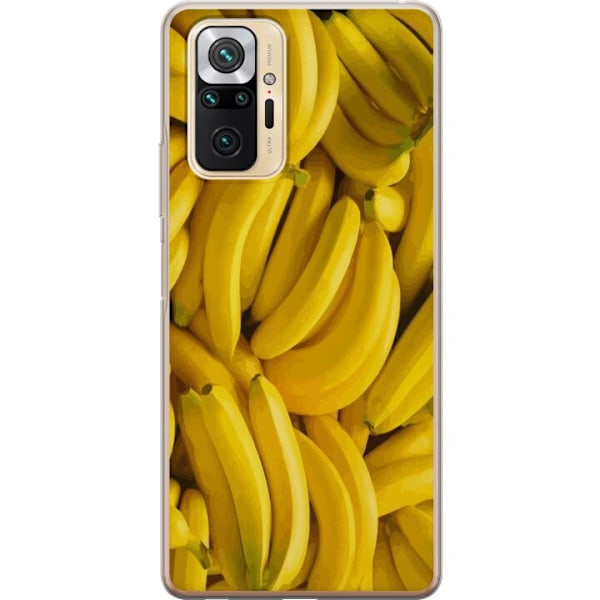 Xiaomi Redmi Note 10 Pro Genomskinligt Skal Banana Pattern –