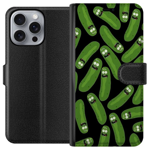 Apple iPhone 16 Pro Max Lompakkokotelo Rick and Morty - Pickle