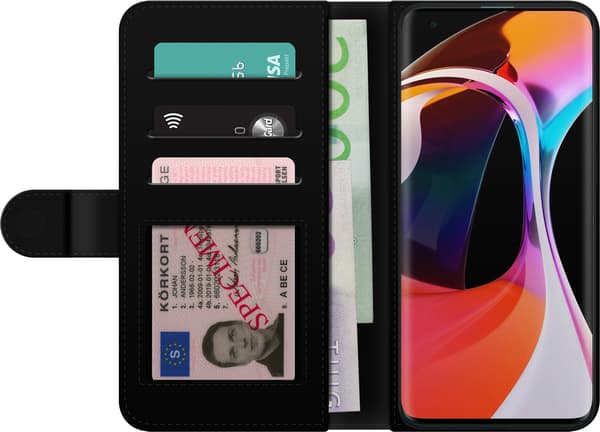 Kompatibel Tegnebogsetui til Xiaomi Mi 10 5G Rosa strösselmunk pink