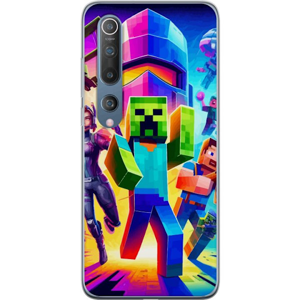 Xiaomi Mi 10 5G Genomskinligt Skal Fortnite vs Minecraft