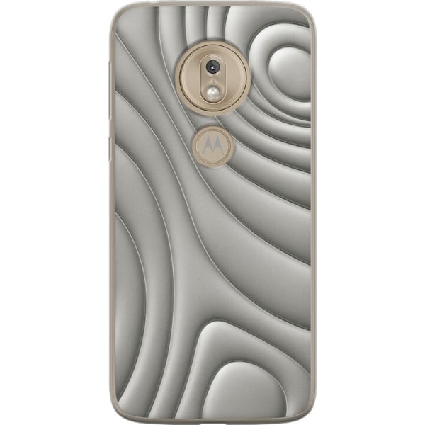 Motorola Moto G7 Play Gennemsigtig cover Sølvbølger