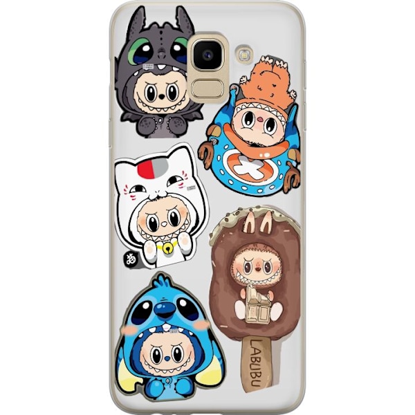 Samsung Galaxy J6 Läpinäkyvä kuori Labubu hahmokokoelma - P