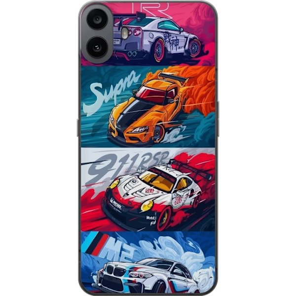 Nothing CMF Phone 1 Gennemsigtig cover Hurtige Biler - Tegnet