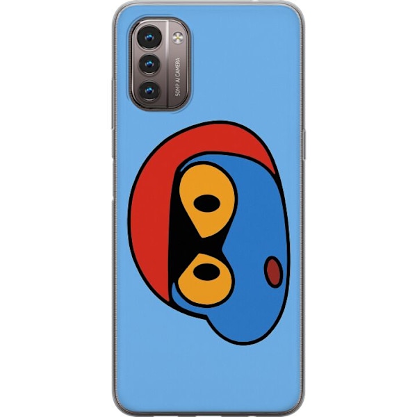 Nokia G21 Läpinäkyvä kuori Bold Bot Head