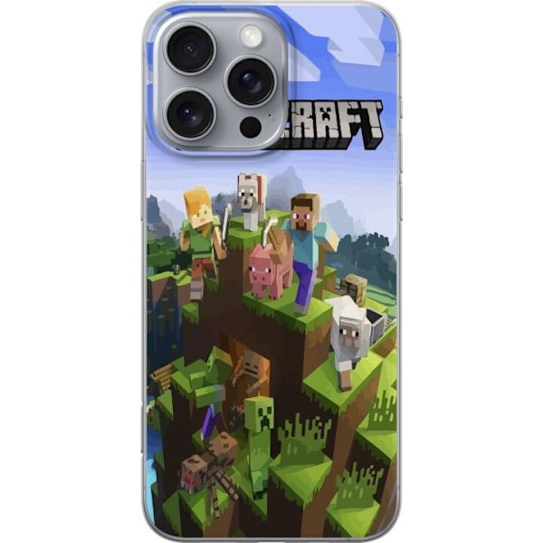 Apple iPhone 16 Pro Max Gjennomsiktig deksel Minecraft