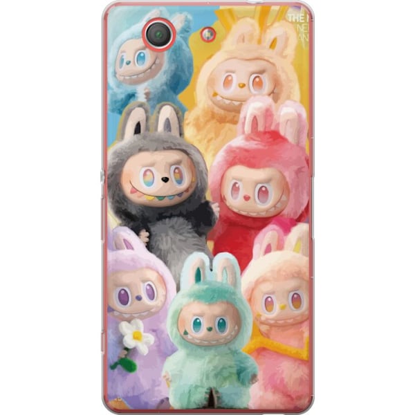 Sony Xperia Z3 Compact Genomskinligt Skal Labubu Sketch Style – Handritat monster i tusch