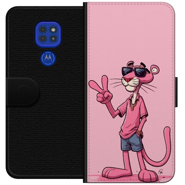 Motorola Moto G9 Play Plånboksfodral Pink Panter Peace