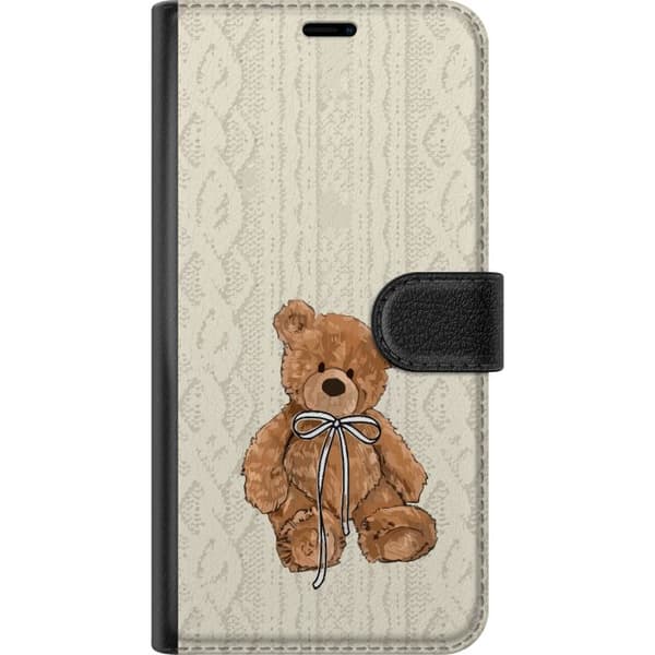 Kompatibel Tegnebogsetui til Apple iPhone 12 mini Lille Teddy – klassisk teddy i enkel design