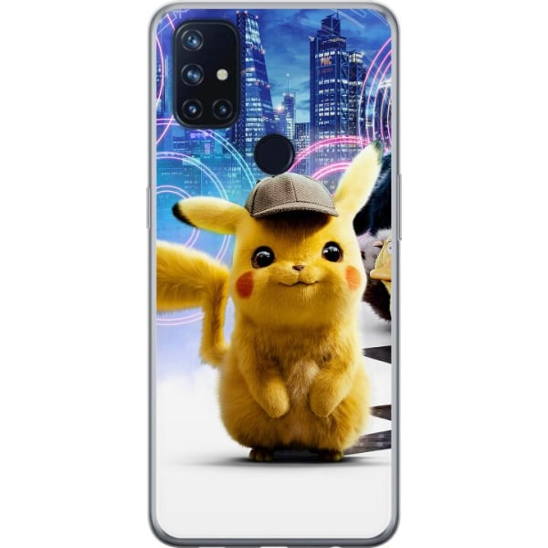 OnePlus Nord N10 5G Gjennomsiktig deksel Etterforsker Pikachu