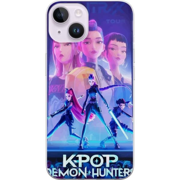 Kompatibelt Mobildeksel til Apple iPhone 14 Trendy KPop Demon Hunters dukkefigur
