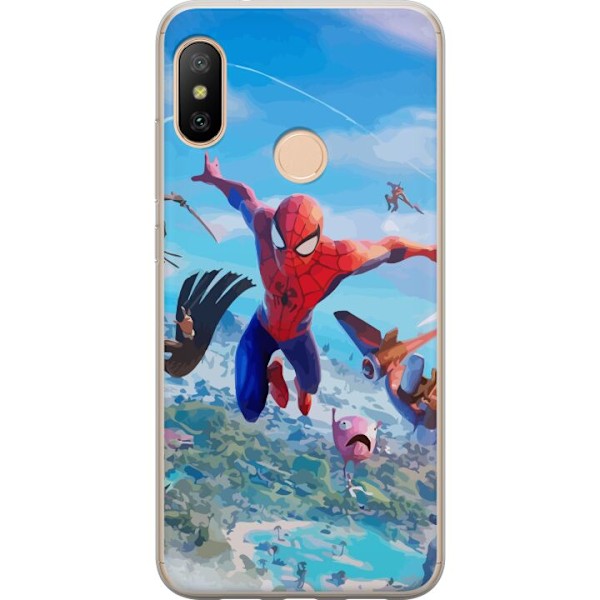 Xiaomi Redmi 6 Pro Gjennomsiktig deksel Fortnite Spiderman