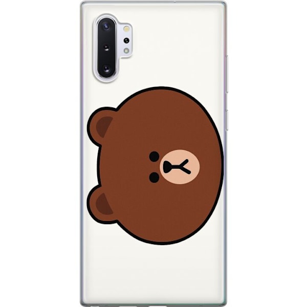 Samsung Galaxy Note10+ Genomskinligt Skal line friends brown
