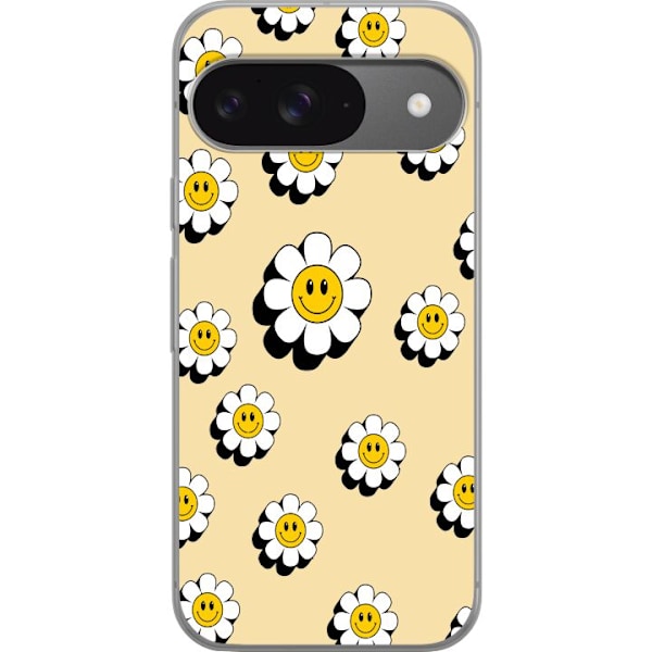 Google Pixel 9 Pro Gennemsigtig cover Daisy