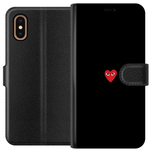Apple iPhone XS Max Tegnebogsetui Hjerte