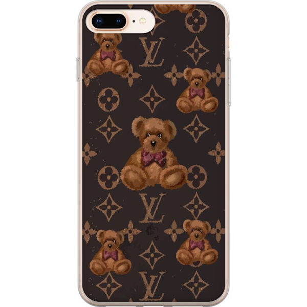 Apple iPhone 8 Plus Läpinäkyvä kuori Louis Vuitton Teddykarhu Kuvio Ylellinen Muotisuunnittelu Suosittu Motiivi Muoti-Trendi Ylelliset Asusteet