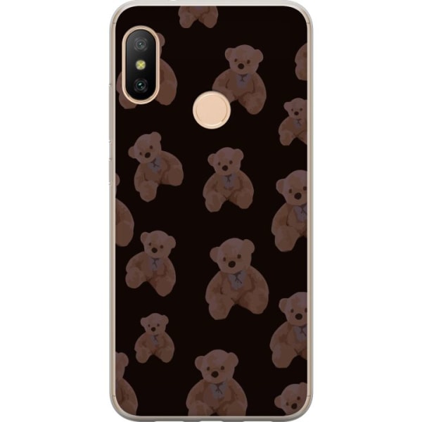 Xiaomi Redmi 6 Pro Gennemsigtig cover En bjørn flere bjørne
