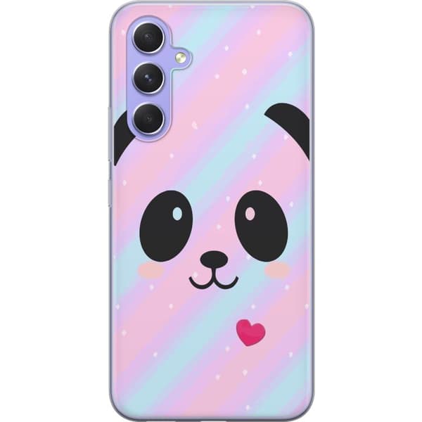 Kompatibel Mobilcover til Samsung Galaxy A54 Regnbue Panda