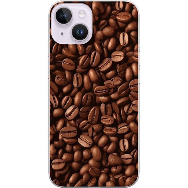 Kompatibelt Mobildeksel til Apple iPhone 14 Plus Kaffebönor närbild brun