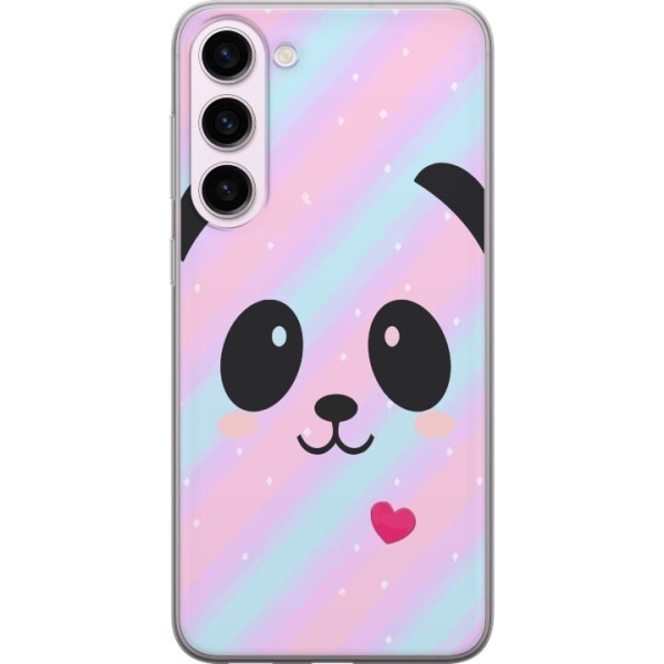 Samsung Galaxy S23+ Gennemsigtig cover Regnbue Panda