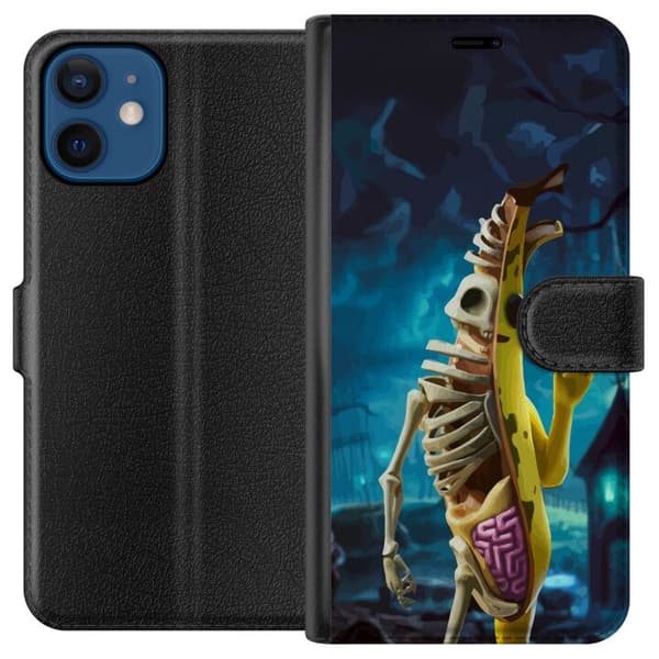 Kompatibel Tegnebogsetui til Apple iPhone 12 mini Fortnite - Peely Død
