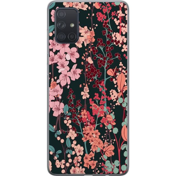 Kompatibelt Mobilskal till Samsung Galaxy A71 Blommor