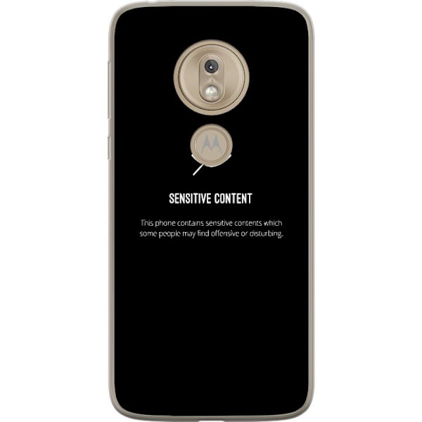 Motorola Moto G7 Play Gennemsigtig cover følsomt indhold