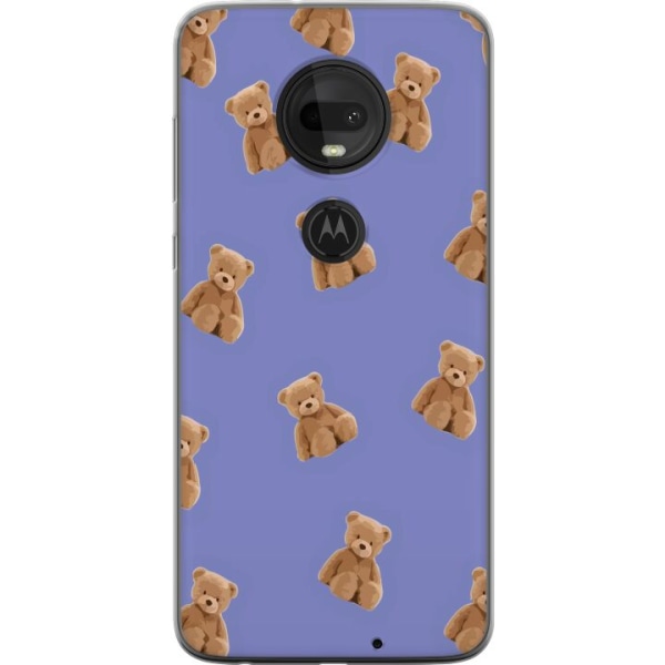 Motorola Moto G7 Gennemsigtig cover Flyvende bjørne