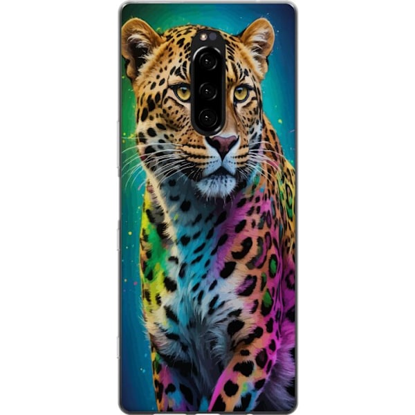 Sony Xperia 1 Gjennomsiktig deksel Leopard