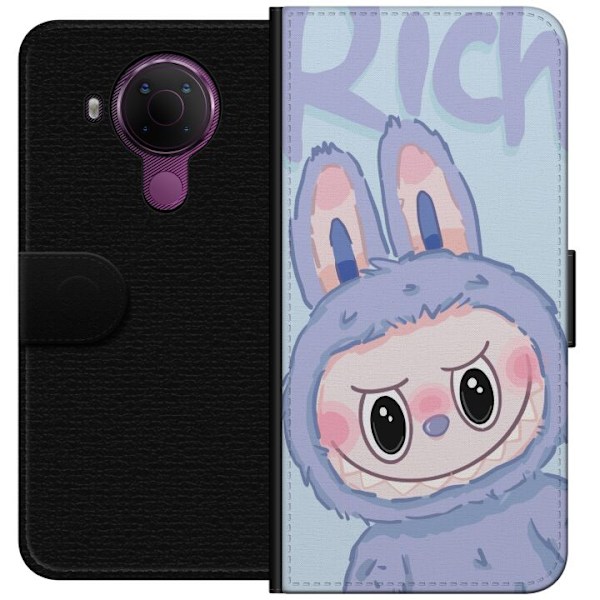 Nokia 5.4 Plånboksfodral Blue Bunny Labubu