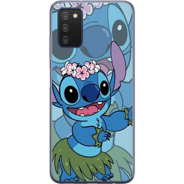 Samsung Galaxy A03s Gennemsigtig cover Stitch under Stjernerne - Magisk Anime-stil