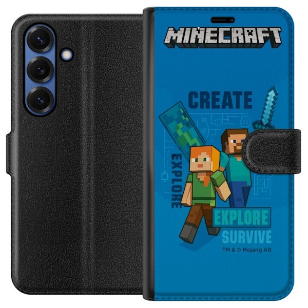 Samsung Galaxy S25+ Tegnebogsetui Minecraft Huler