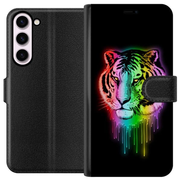 Kompatibelt Plånboksfodral till Samsung Galaxy S23+ Tiger