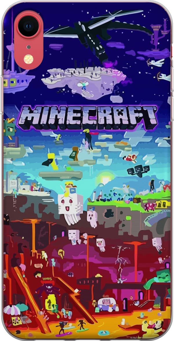Kompatibelt Mobilskal till Apple iPhone XR MineCraft