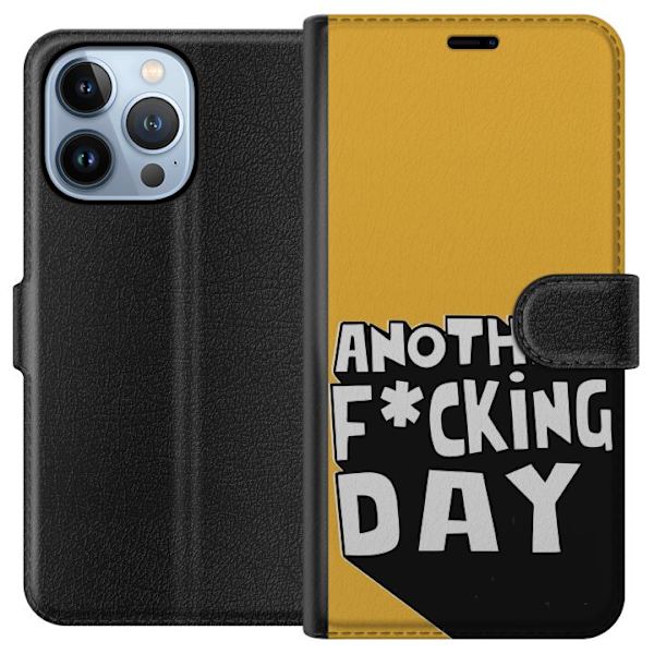 Apple iPhone 13 Pro Lompakkokotelo Another Day Tekstimotiivi Huumori Katumuoti Graafinen Rohkea Tyyli Suosittu Elämäntapa Kaupunkimuoti Design