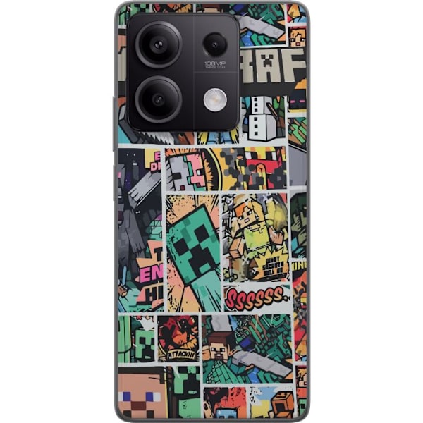 Xiaomi Redmi Note 13 Pro Genomskinligt Skal Minecraft Art