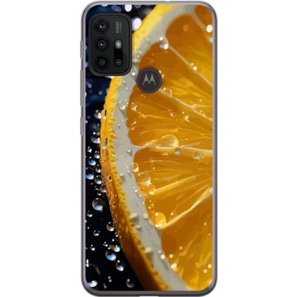 Motorola Moto G30 Genomskinligt Skal Apelsin